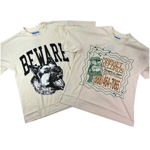 Market Studios 2 T-Shirt Bundle Market Records & Beware T-Shirt Mens Small